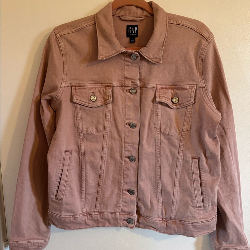 SOLD GAP Women's Blush Pink Jean Jacket